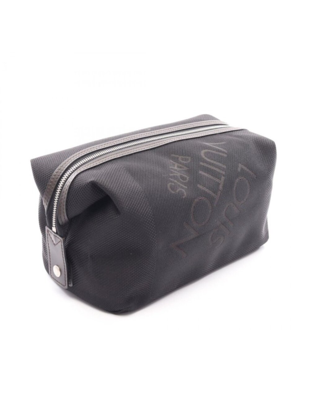 ★SOLD★ Louis Vuitton Pouch Trousse Albatross Damier Geant Noir Canvas Leather - Picture 2 of 6